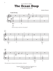 The Ocean Deep (for right hand or left hand alone) - Piano Solo