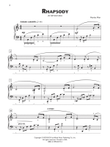 Rhapsody (for left hand alone) - Piano Solo