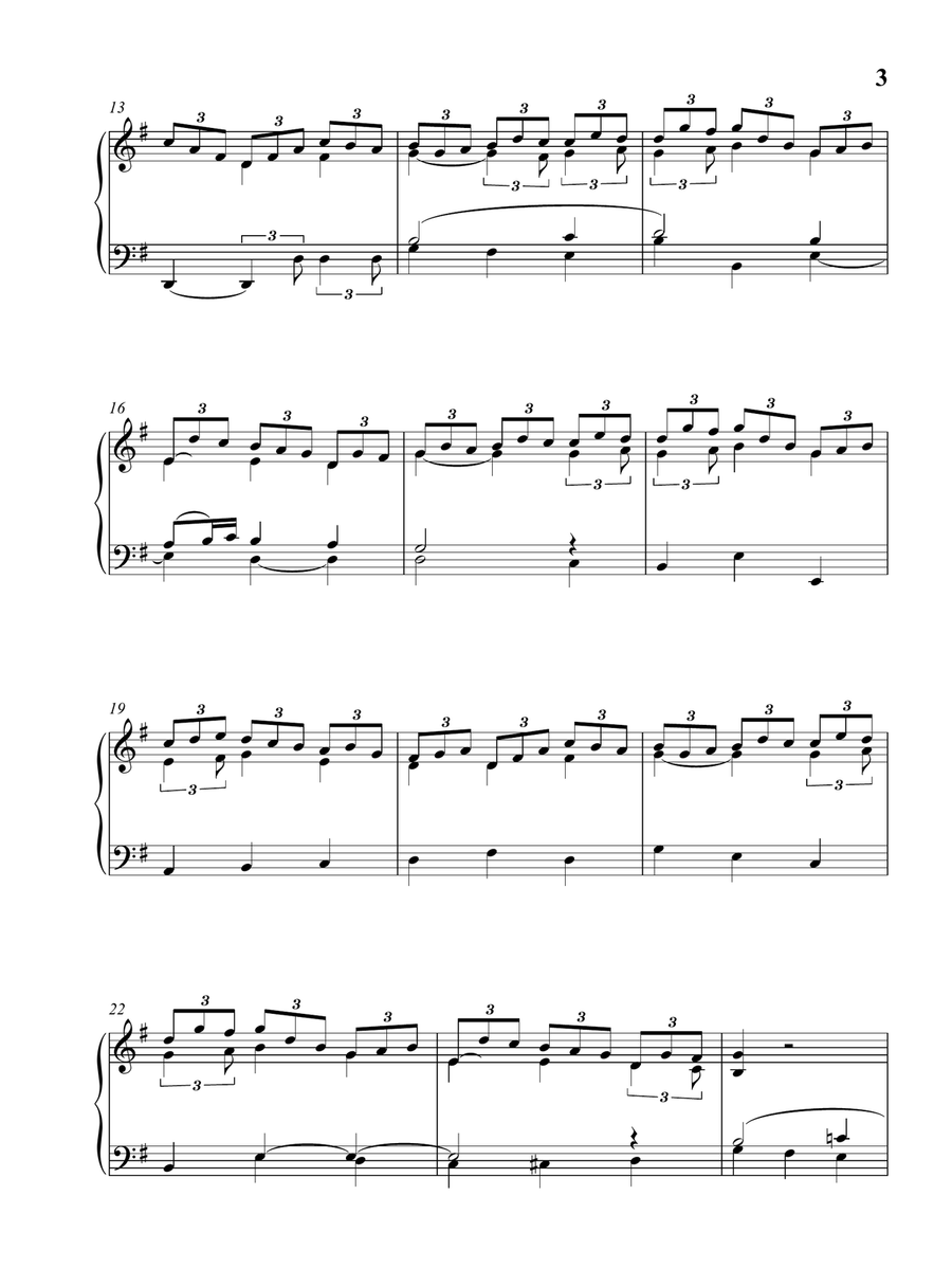 Jesu, Joy of Man's Desire - from Cantata BWV 147 Hertz und Mund und Tat und Leben (Jesu bleibet) Piano Solo scores gallery preview page 4