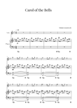 Carol of the Bells (for Violin and Piano) mini preview