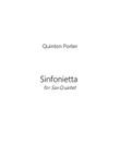 Sinfonietta for Sax Quartet