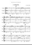 Three French Songs for Easy Trumpet Trio