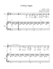 O Holy Night in G Major, Alto Voice and Easy Piano