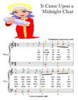 It Came Upon a Midnight Clear Easy Piano Sheet Music Easy Piano Sheet Music with Colored Notes