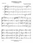 THE BIRTHDAY OF A KING - STRING QUARTET (unaccompanied)