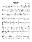 For the Joy - HEBREWS 12:2 - worship chorus lead sheet