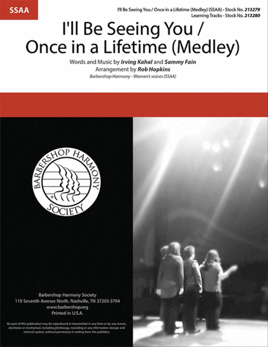 I'll Be Seeing You/Once in a Lifetime Medley SSAA scores gallery preview page 1