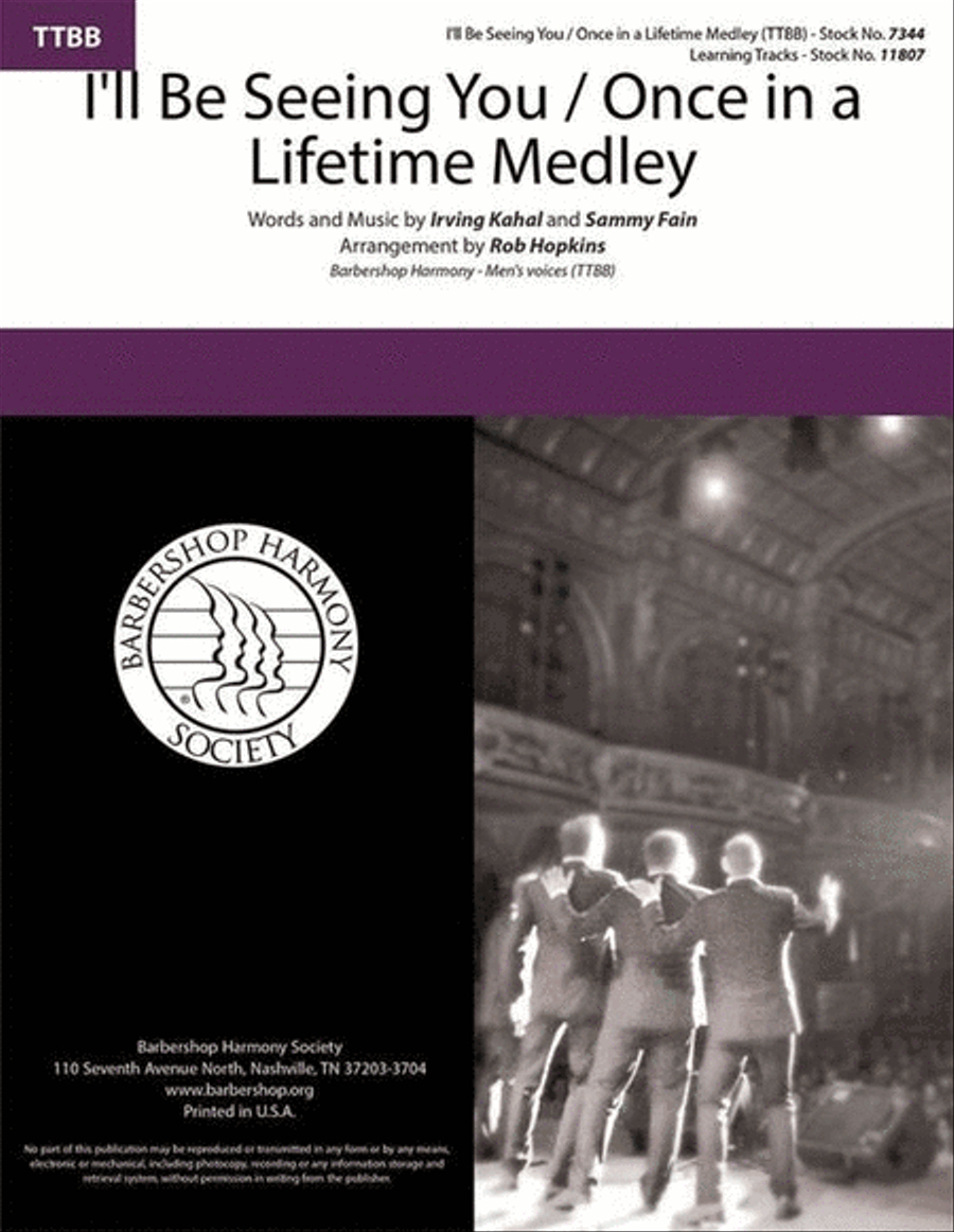 I'll Be Seeing You/Once in a Lifetime Medley TTBB scores gallery preview page 2