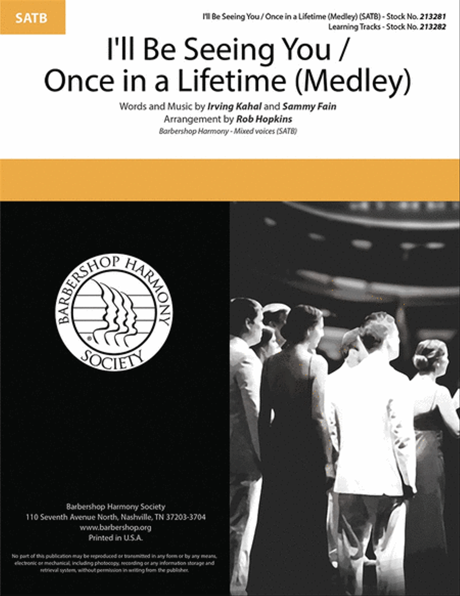 I'll Be Seeing You/Once in a Lifetime Medley 4-Part scores gallery preview page 1