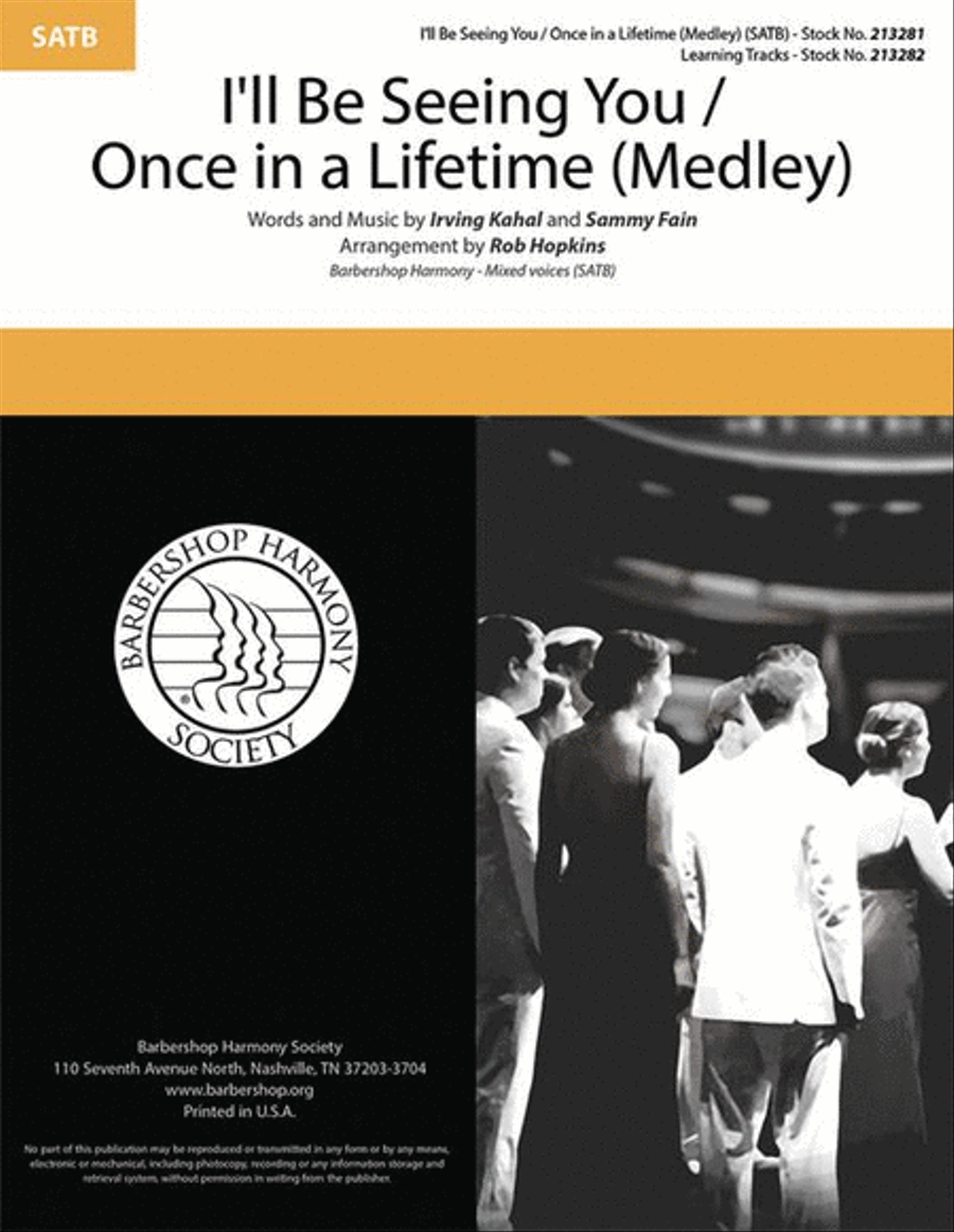 I'll Be Seeing You/Once in a Lifetime Medley 4-Part scores gallery preview page 2