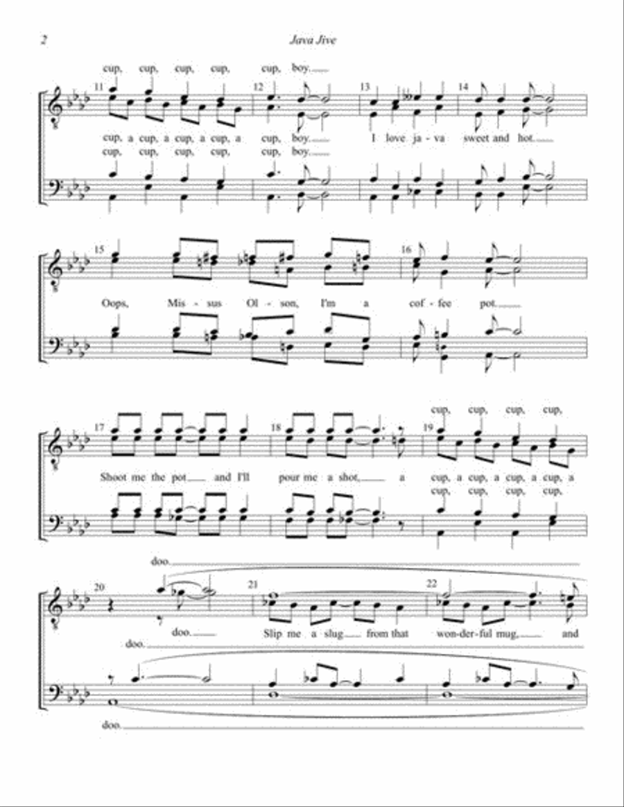 Java Jive Java Jive TTBB scores gallery preview page 4