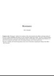 Resonance (for solo guitar)