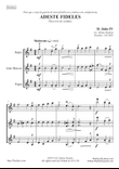 Adeste Fideles (G Major) for 3 violins (or 3 instruments in treble clefs).