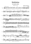 MEDITATION for solo viola