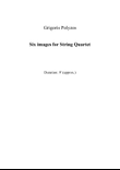 Six images for String Quartet
