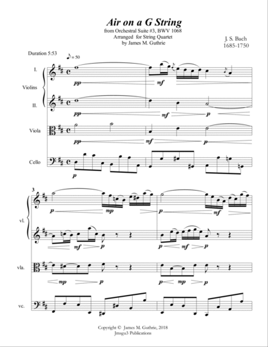 Guthrie: The String Quartet Wedding Collection String Quartet scores gallery preview page 2