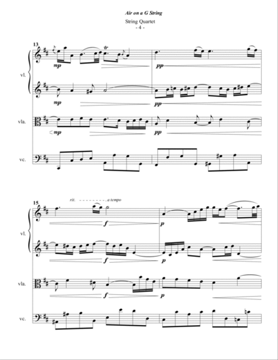Guthrie: The String Quartet Wedding Collection String Quartet scores gallery preview page 5