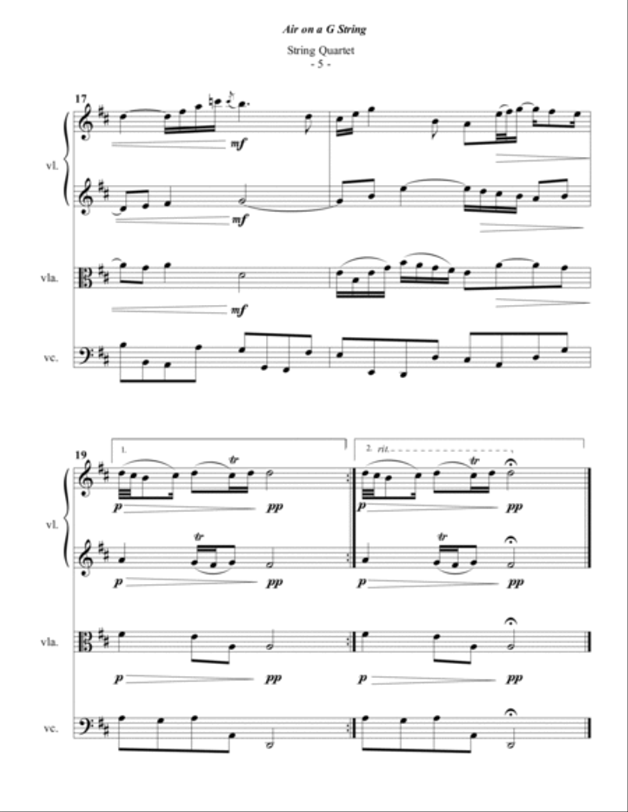 Guthrie: The String Quartet Wedding Collection String Quartet scores gallery preview page 6