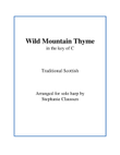 Wild Mountain Thyme in C Major (Lap harp)