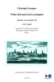 Graupner Christoph Cantata Wafne dich mein Geist zu kämpfen GWV 1148/20