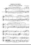 Hibiscus In Reds - Flute & Clarinet Duet