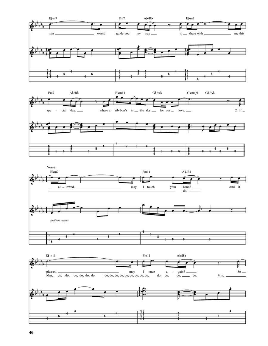 Ribbon In The Sky Ribbon In The Sky Acoustic Guitar scores gallery preview page 2
