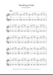 Twinkling Icicles - Original PIano Solo Sheet Music Download for Winter Recital