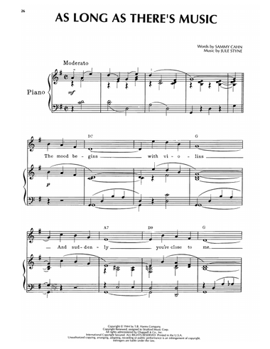 As Long As There's Music (from Step Lively)