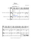 BOLERO for String Trio, Intermediate Level for 2 violins and cello or violin, viola and cello