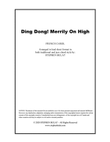 Ding Dong! Merrily On High - Lead sheet arranged in traditional and jazz style (key of C)
