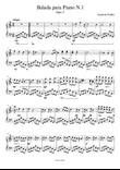 ballade for piano N.1, Opus 3