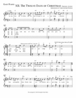 The Twelve Days of Christmas for Easy Piano