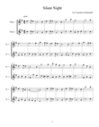 Silent Night [Stille Nacht] - Easy Christmas song for 2 Flutes