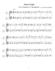Silent Night [Stille Nacht] - Easy Christmas song for 2 Clarinets or 2 Saxophones