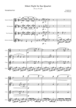 Silent Night Blues Shuffle for Sax Quartet - Easy