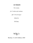 Trio sonata QV 2 10 for 2 violins or flutes and continuo in D major
