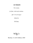 Trio sonata QV 2 14 for flute, violin and continuo in D major
