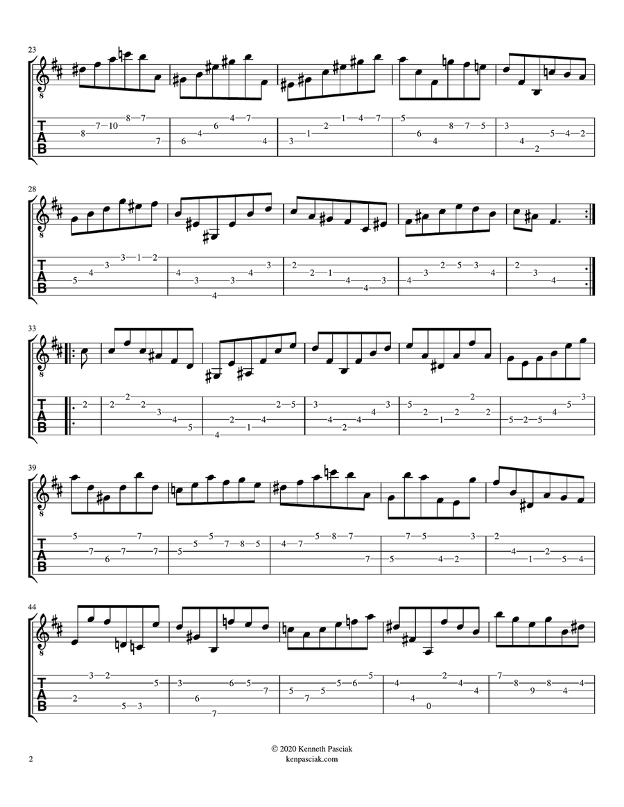 Courante and Double from Partita 1 (BWV 1002) (for Solo Guitar) Courante and Double from Partita 1 (BWV 1002) (for Solo Guitar) Chamber Music scores gallery preview page 4