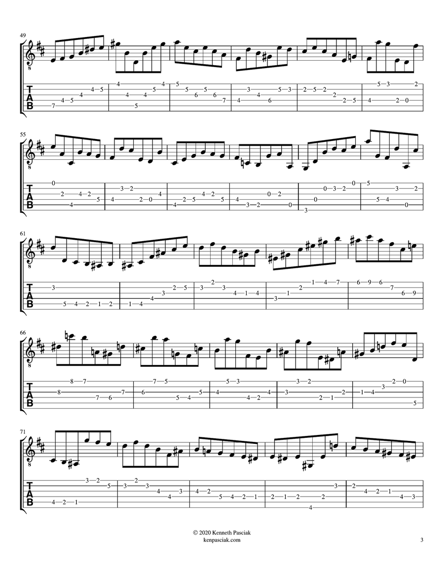 Courante and Double from Partita 1 (BWV 1002) (for Solo Guitar) Courante and Double from Partita 1 (BWV 1002) (for Solo Guitar) Chamber Music scores gallery preview page 5