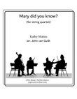 Mary, Did You Know?
