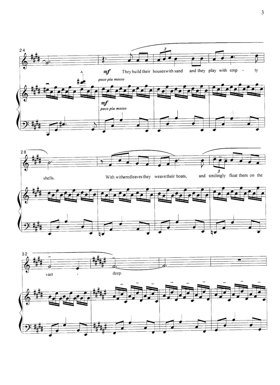 On the Seashore of Endless Worlds 4-Part scores gallery preview page 3