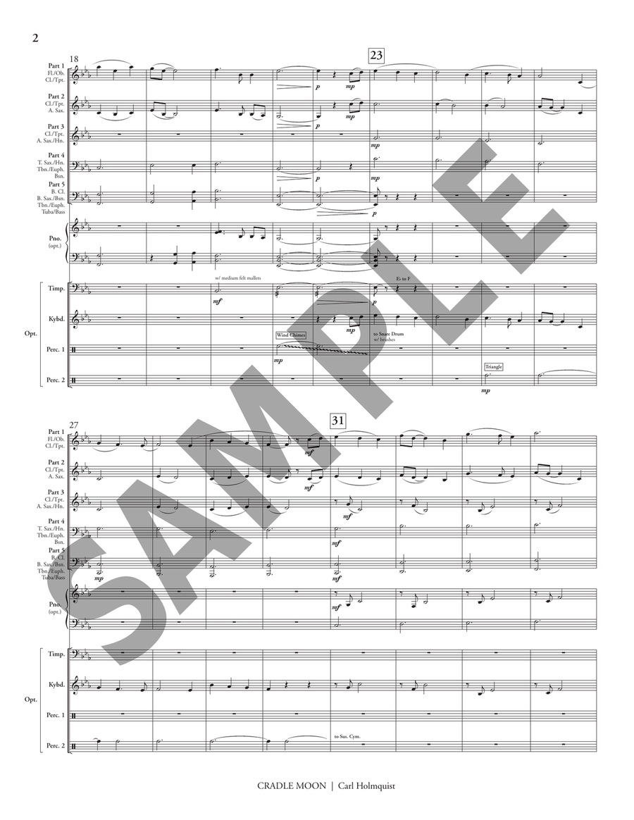 Cradle Moon (5-part flex) Flexible/Adaptable scores gallery preview page 4
