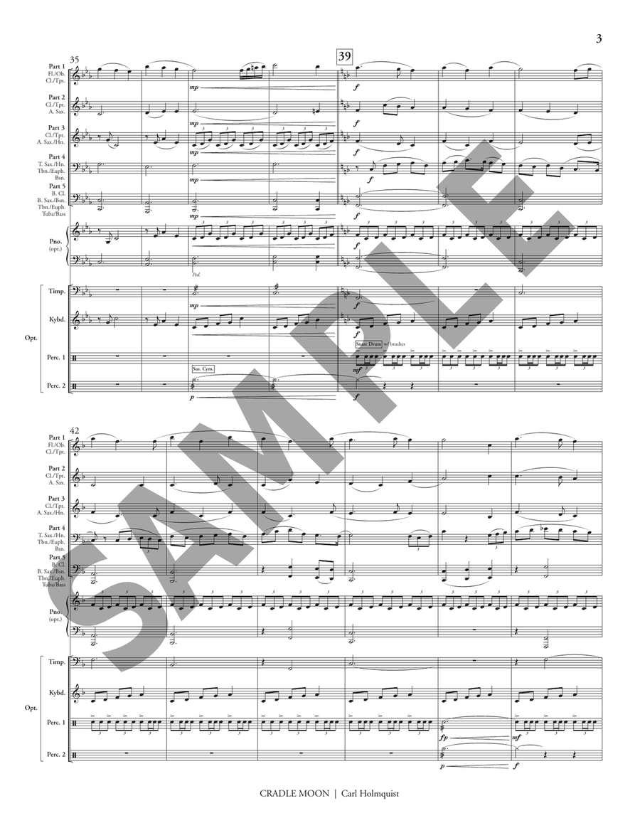 Cradle Moon (5-part flex) Flexible/Adaptable scores gallery preview page 5