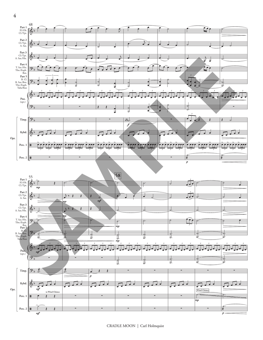 Cradle Moon (5-part flex) Flexible/Adaptable scores gallery preview page 6