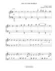 JOY TO THE WORLD traditional piano solo
