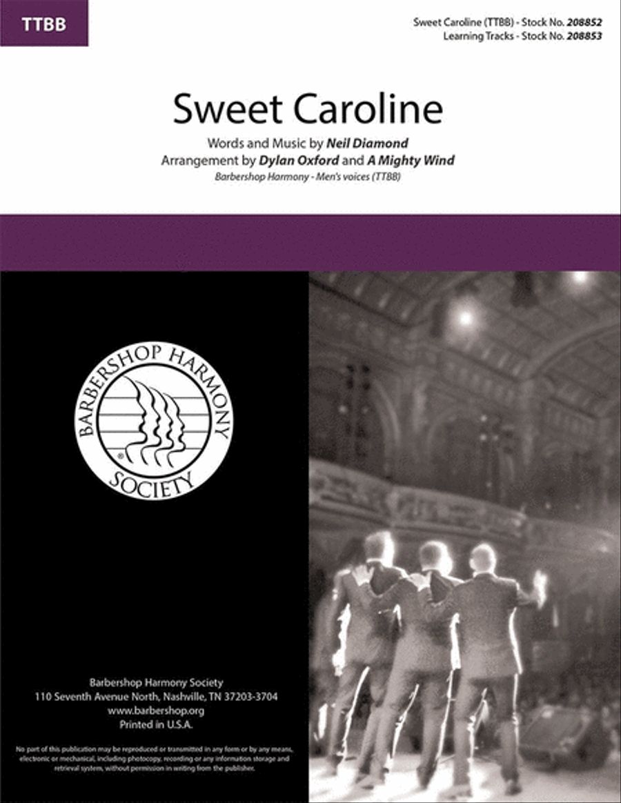 Sweet Caroline Sweet Caroline TTBB scores gallery preview page 1