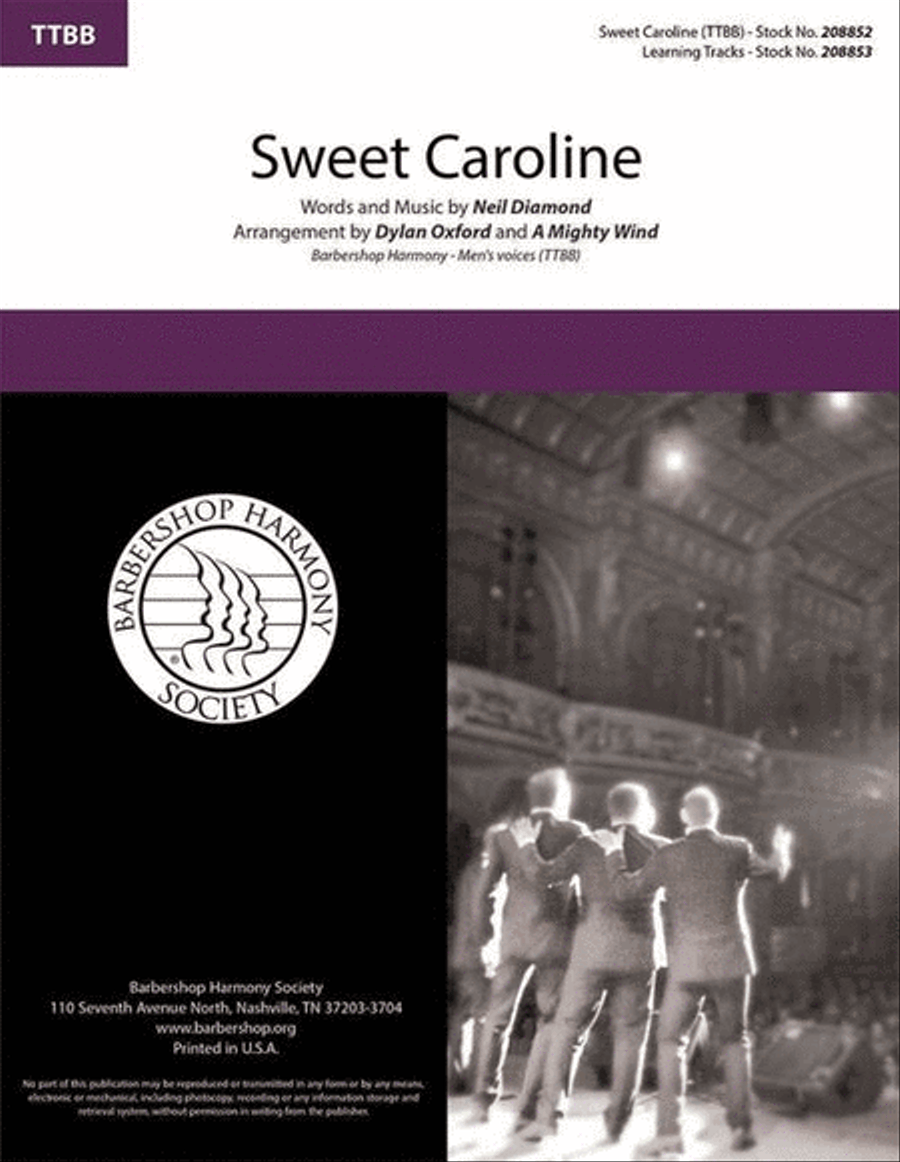 Sweet Caroline Sweet Caroline TTBB scores gallery preview page 2