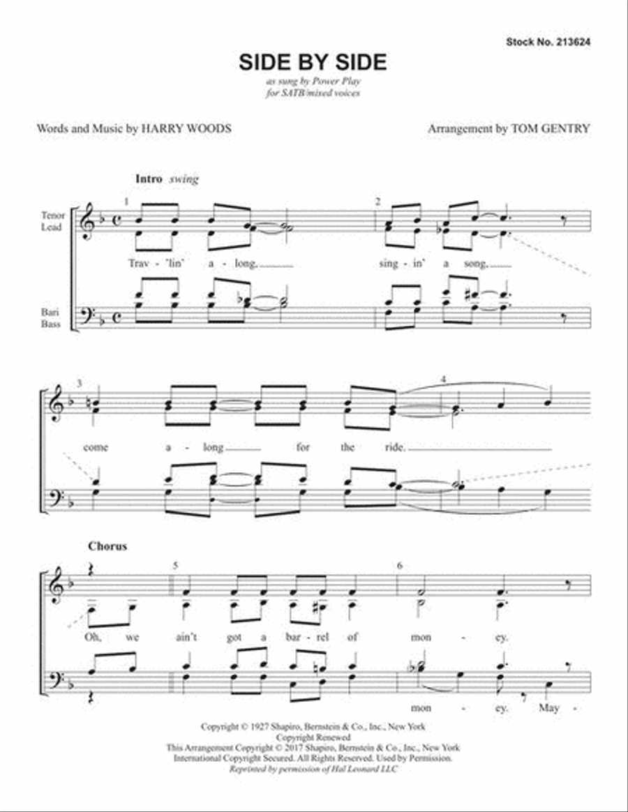 Side By Side Side By Side 4-Part scores gallery preview page 3