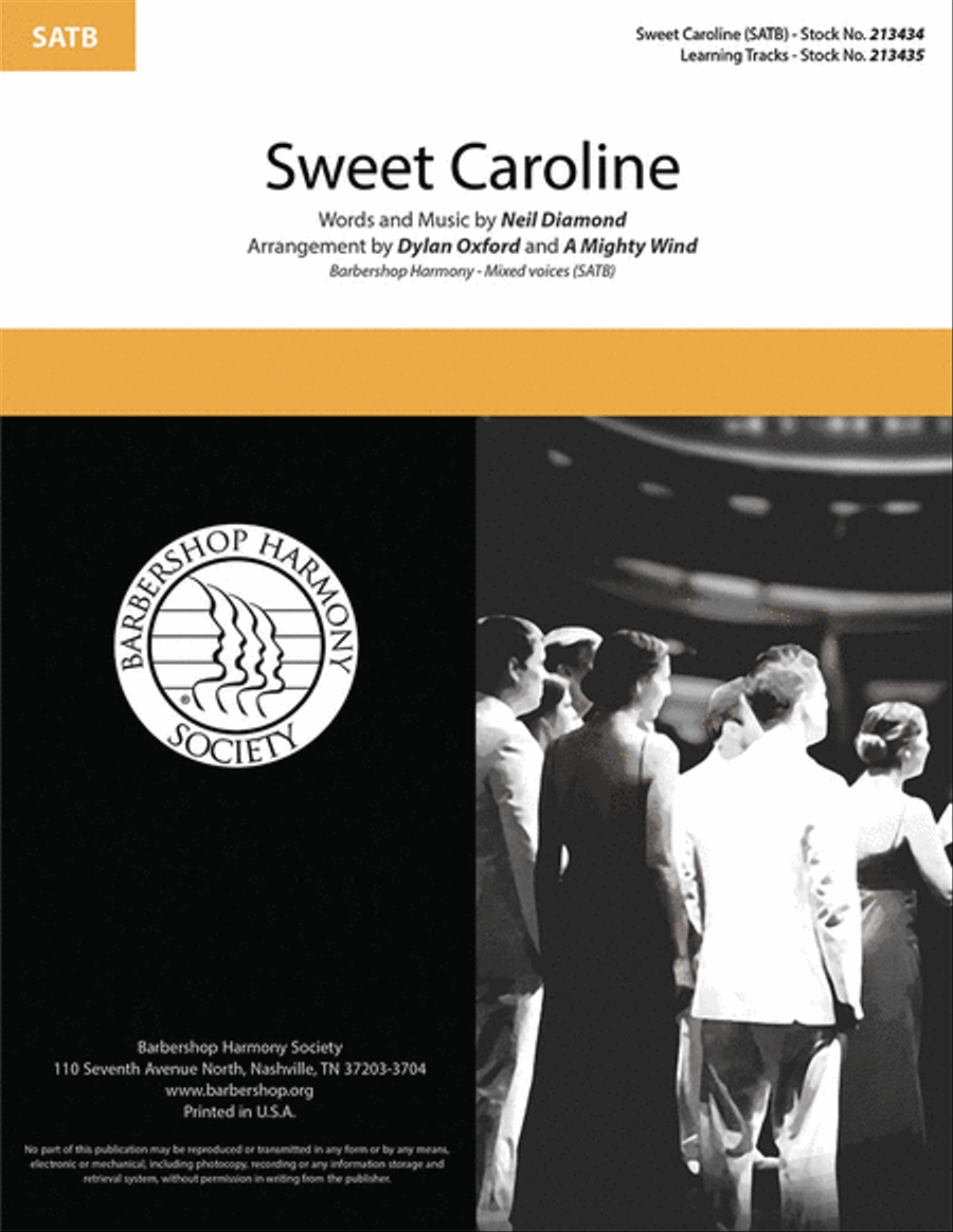Sweet Caroline Sweet Caroline 4-Part scores gallery preview page 1