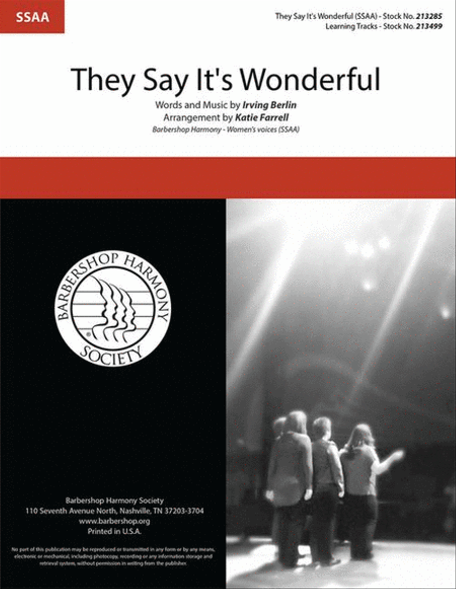 They Say It's Wonderful They Say It's Wonderful SSAA scores gallery preview page 2